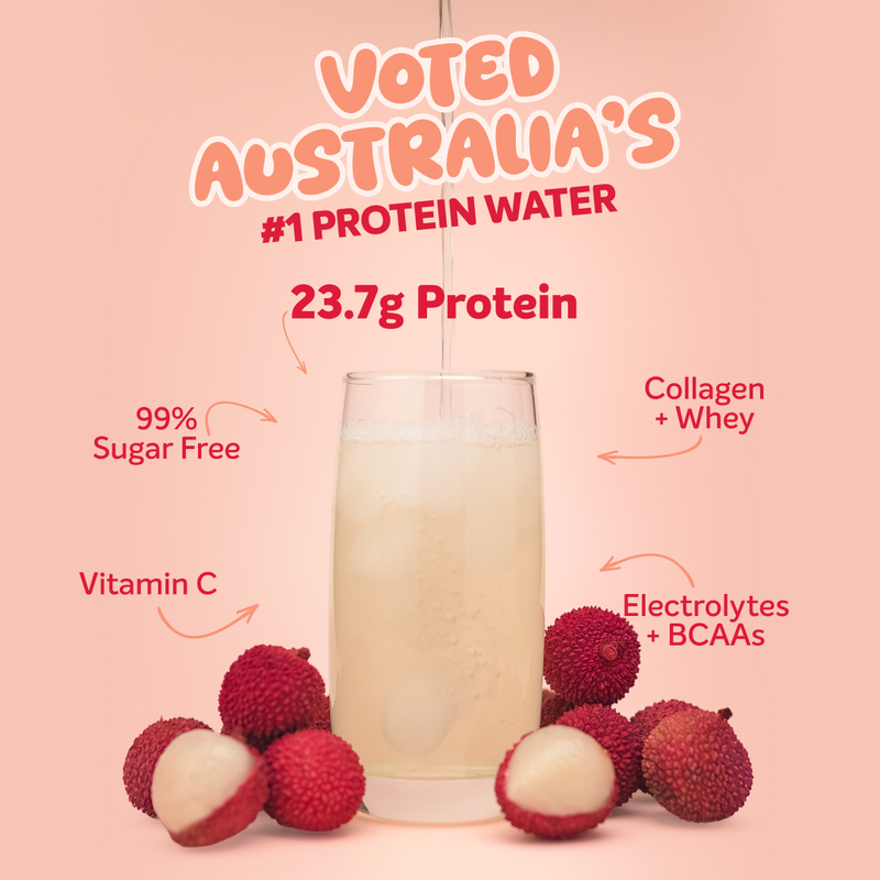 PROTEIN WATER - Lychee - 25 serves-Protein Waters-MNSUPPS0369-9359054002104-2-Muscle Nation