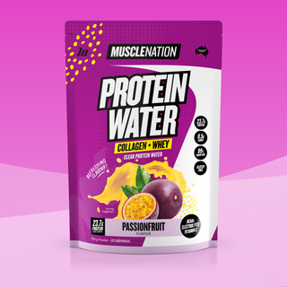PROTEIN WATER - Passionfruit - 25 serves-Protein Waters-MNSUPPS0370-9359054002098-1-Muscle Nation