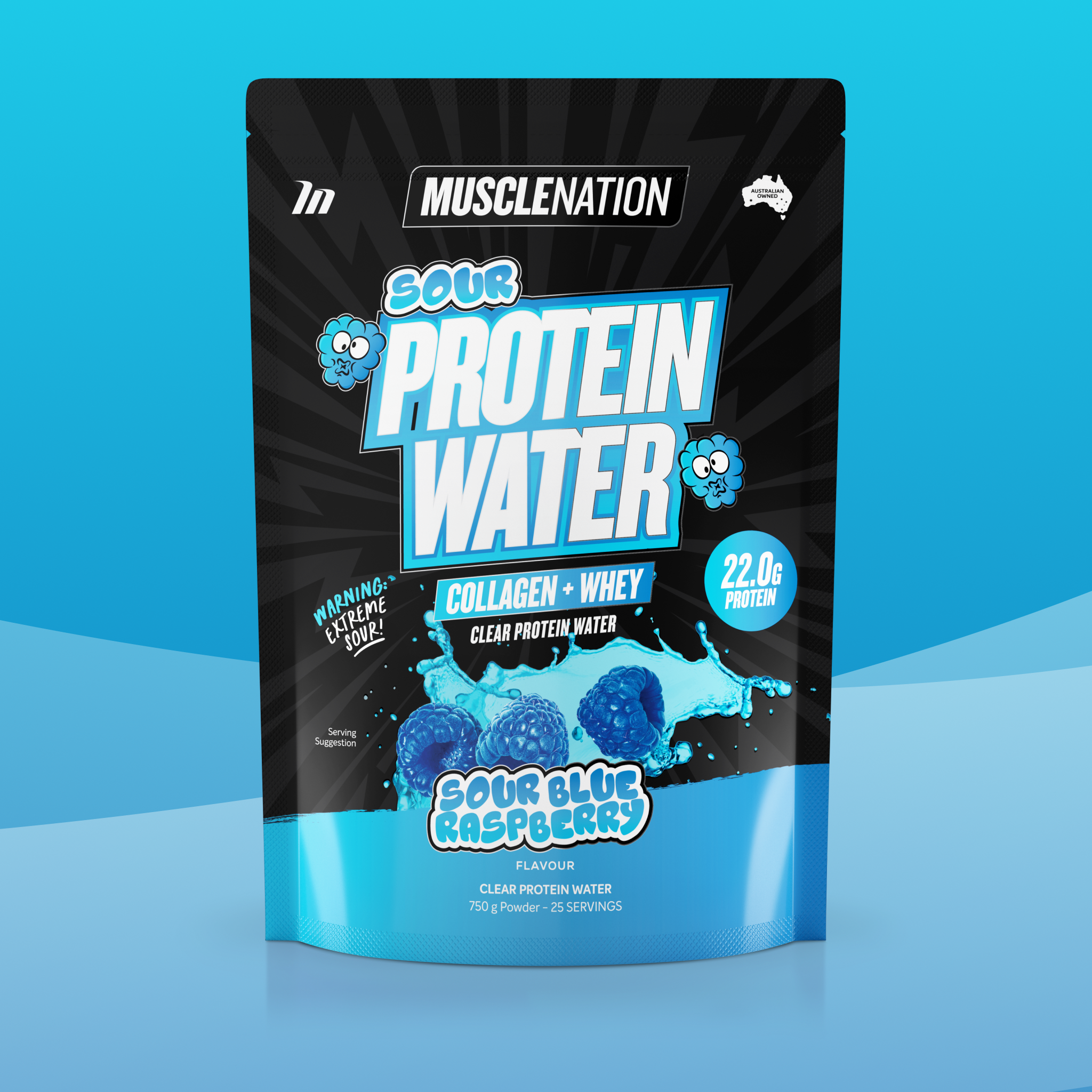 PROTEIN WATER - Sour Blue Raspberry - 22g Protein | Australia's #1 ...
