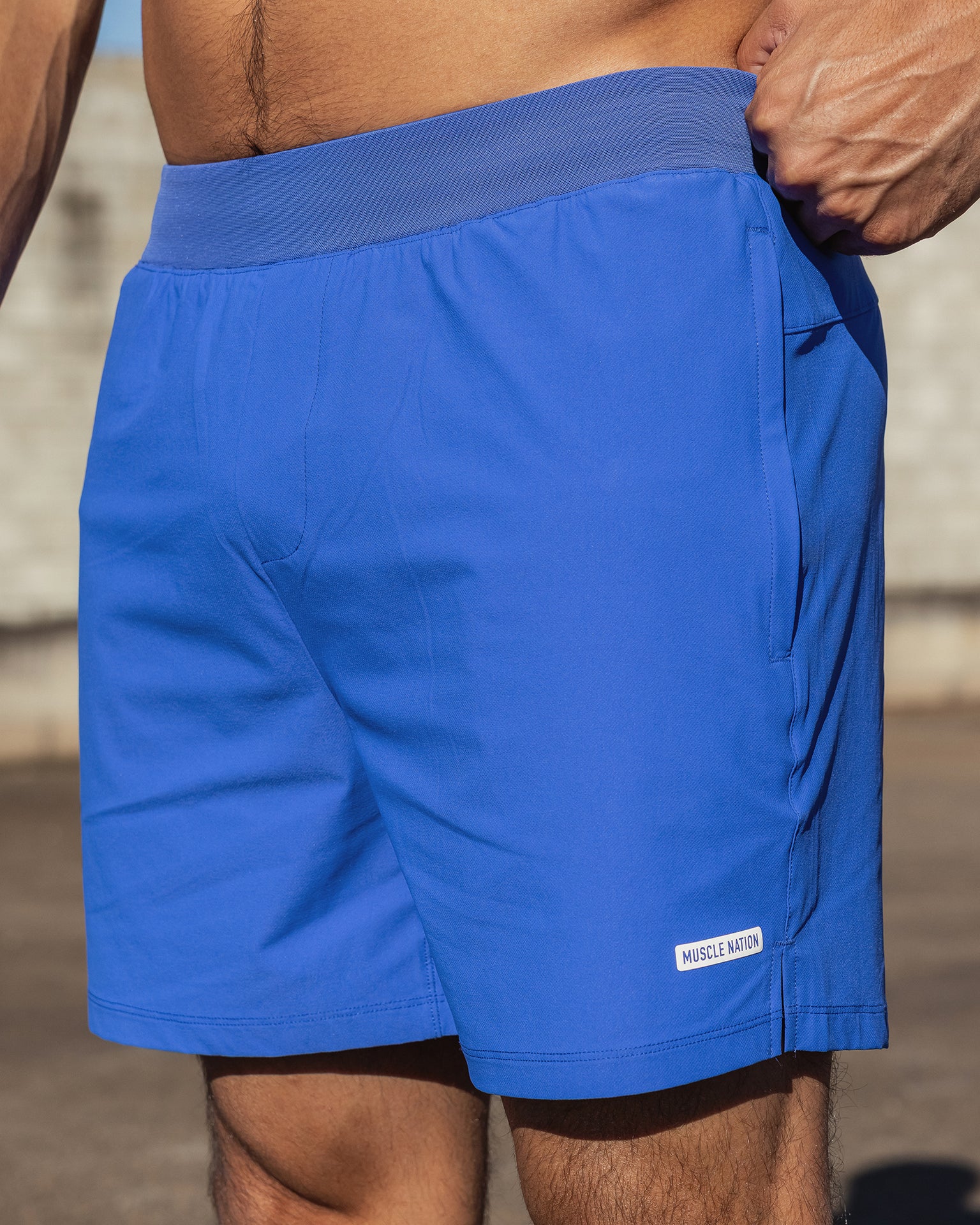 On Repeat Training 5" Shorts - Power Blue-Shorts-S-082534PWRBL-S-MNAPPRL43963-1-Muscle Nation