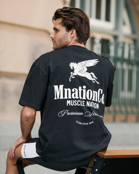 Pegasus Oversized Tee - Black – Muscle Nation