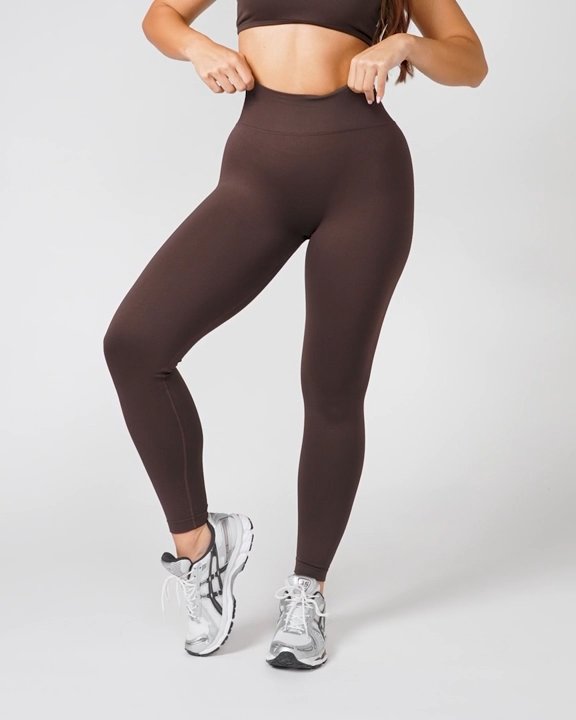 Sculpt Seamless Ankle Length Leggings - Cocoa – Muscle Nation