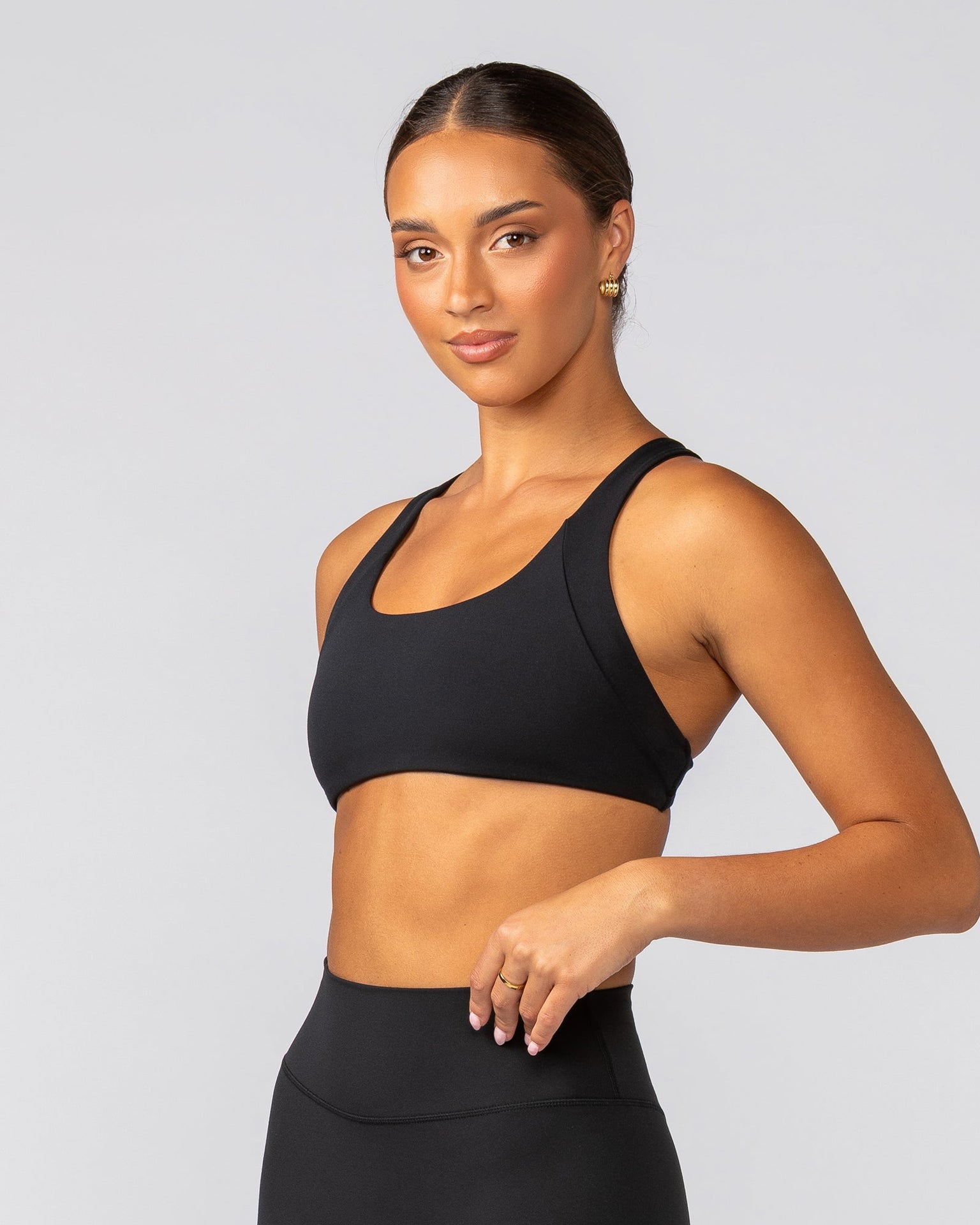Rebel Bralette - Black-Bralettes-XXS-042530BLK-XXS-MNAPPRL41590-4-Muscle Nation