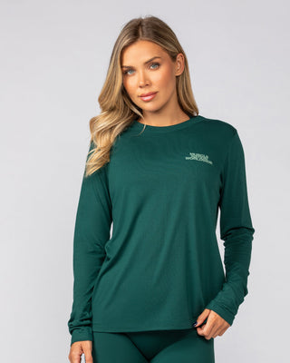Refined Long Sleeve Tee - Evergreen-Long Sleeve T-Shirts-XXS-042539EVEGRN-XXS-MNAPPRL42377-1-Muscle Nation
