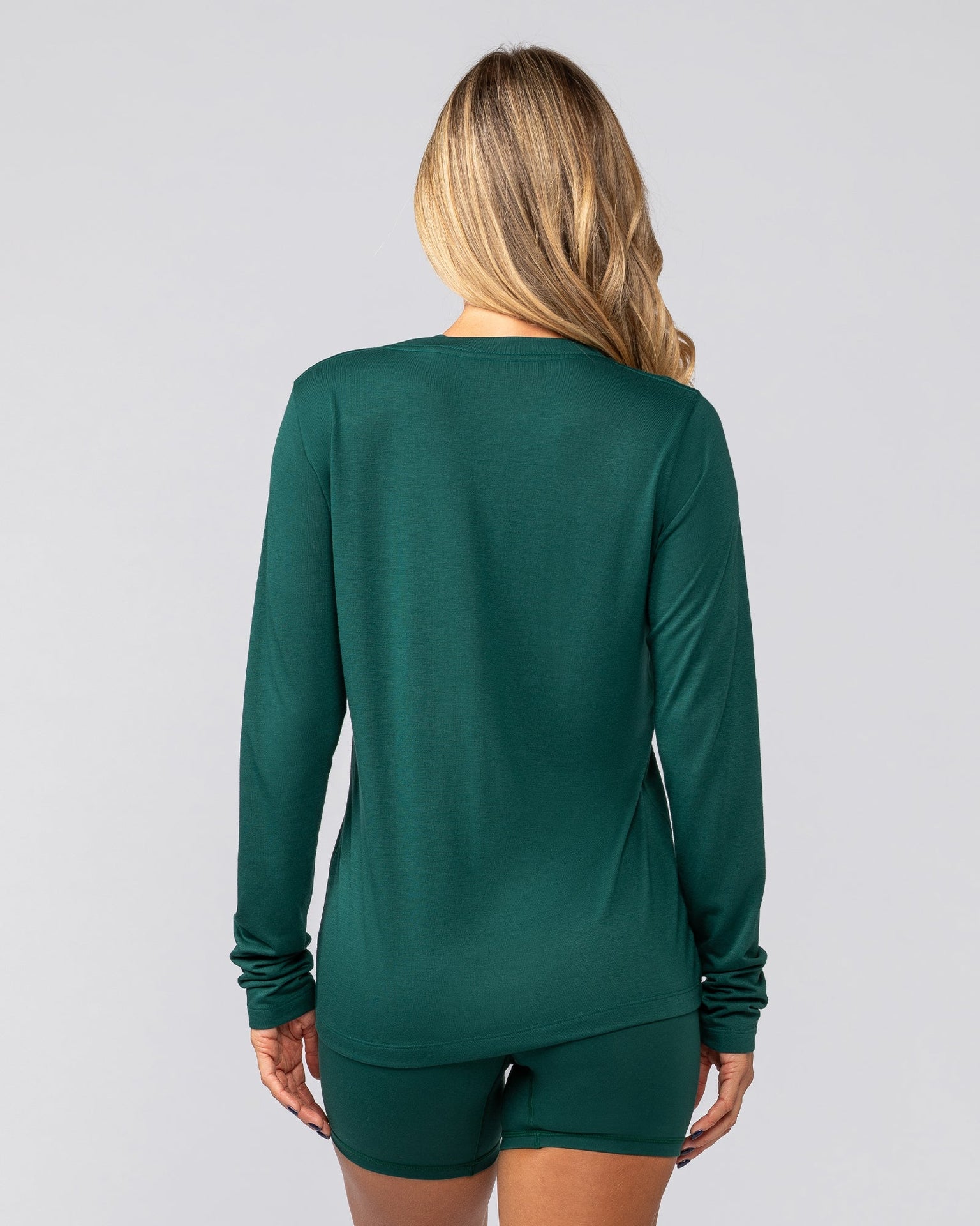 Refined Long Sleeve Tee - Evergreen-Long Sleeve T-Shirts-XXS-042539EVEGRN-XXS-MNAPPRL42377-5-Muscle Nation