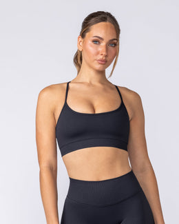 Revealed T-Back Seamless Bra - Black