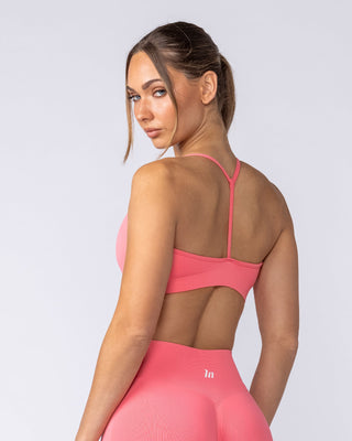 Revealed T-Back Seamless Bra - Pink Coral