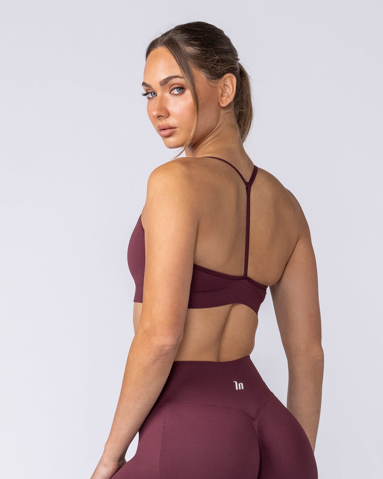 Revealed T-Back Seamless Bra - Wine