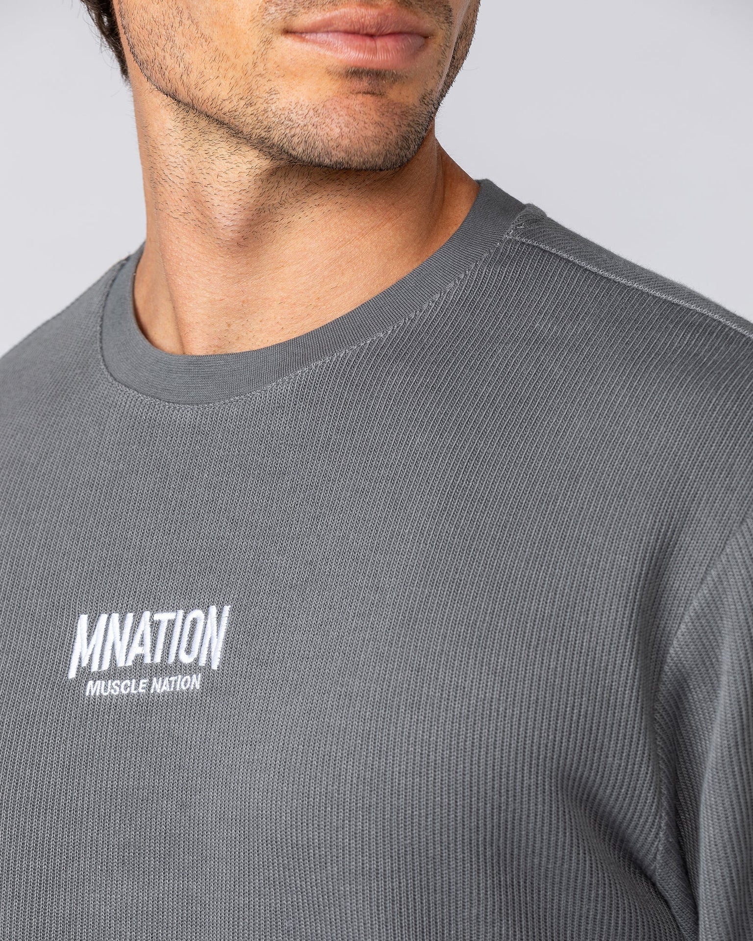 Rib Long Sleeve Tee - Tornado-Long Sleeve T-Shirts-XS-032516TRNDO-XS-MNAPPRL41309-2-Muscle Nation