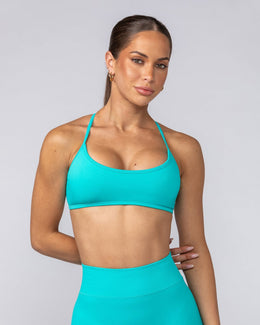 Sculpt Seamless Bralette Cyan - Muscle Nation women's bralette