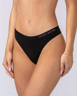 Seamless G-String - 1Pack - Black-Underwear-XS-ACC022578BLK-XS-MNAPPRL43571-2-Muscle Nation