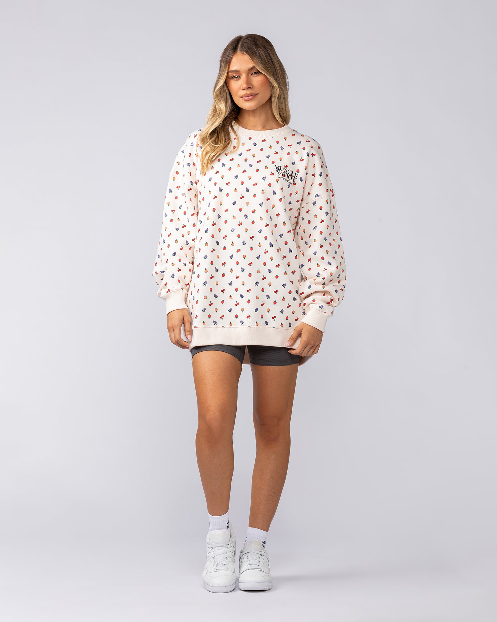 Smoothie Oversized Pullover - Smoothie Print – Muscle Nation