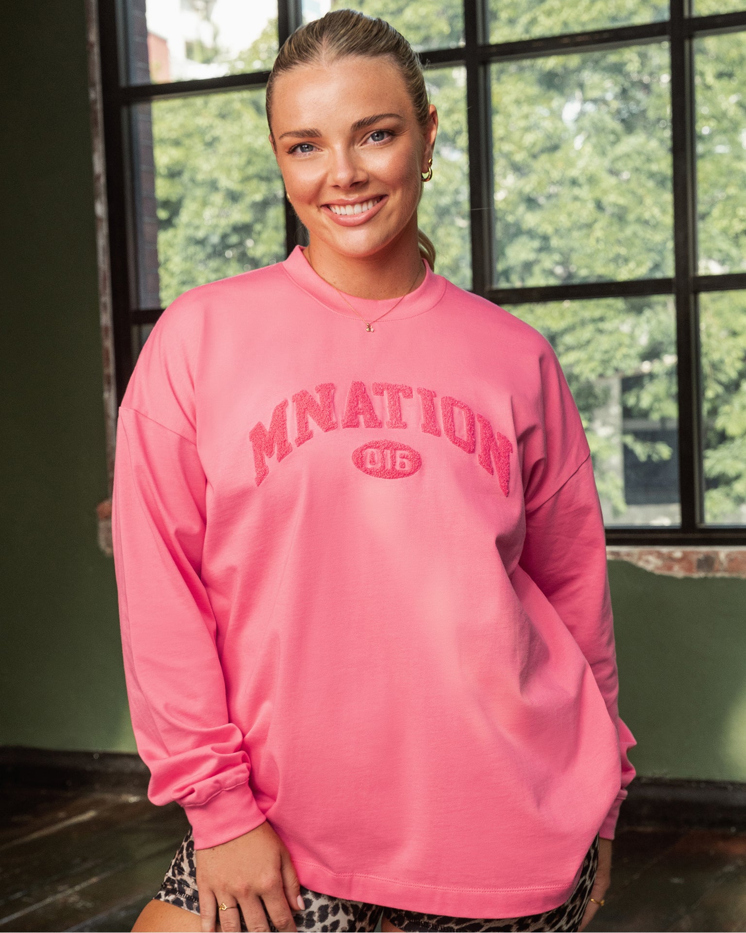 Stats Oversized Long Sleeve Tee - Calypso-Long Sleeve T-Shirts-XXS-022537CLPSO-XXS-MNAPPRL42104-1-Muscle Nation