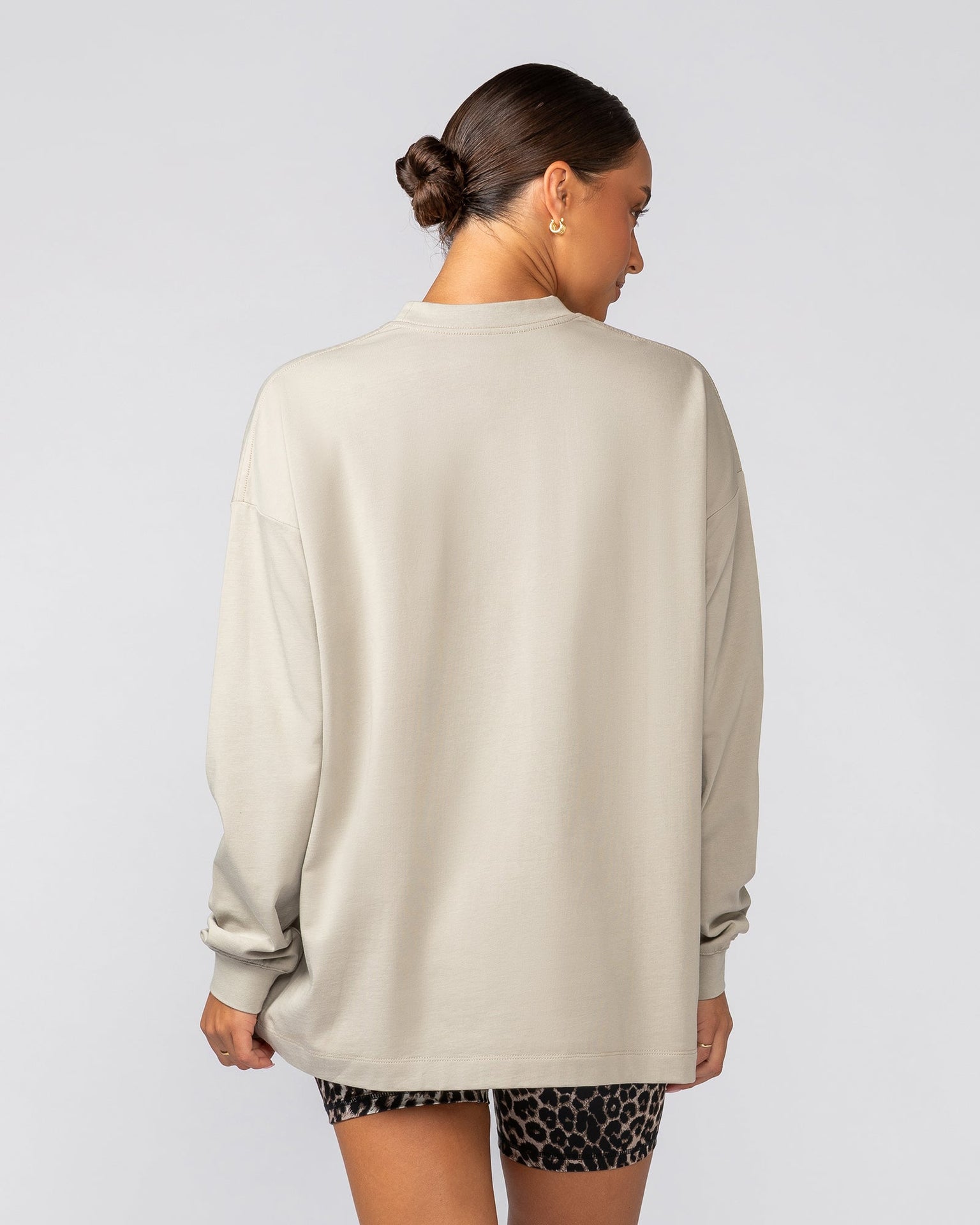 Stats Oversized Long Sleeve Tee - Stone-Long Sleeve T-Shirts-XXS-022537STONE-XXS-MNAPPRL42113-5-Muscle Nation