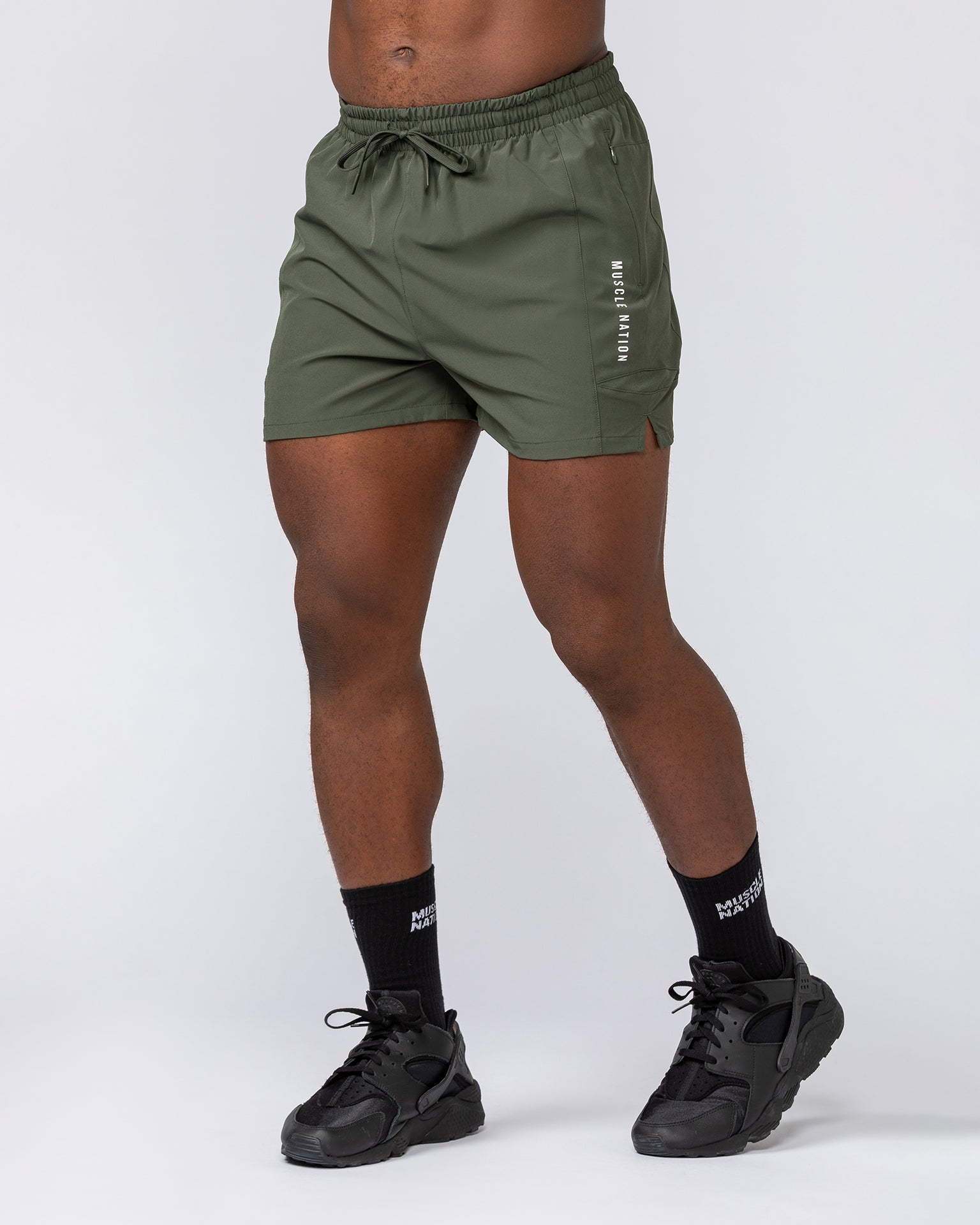 Streamline Training 3" Shorts - Dark Khaki-Shorts-S-072310DKHAKI-S-MNAPPRL25478-3-Muscle Nation