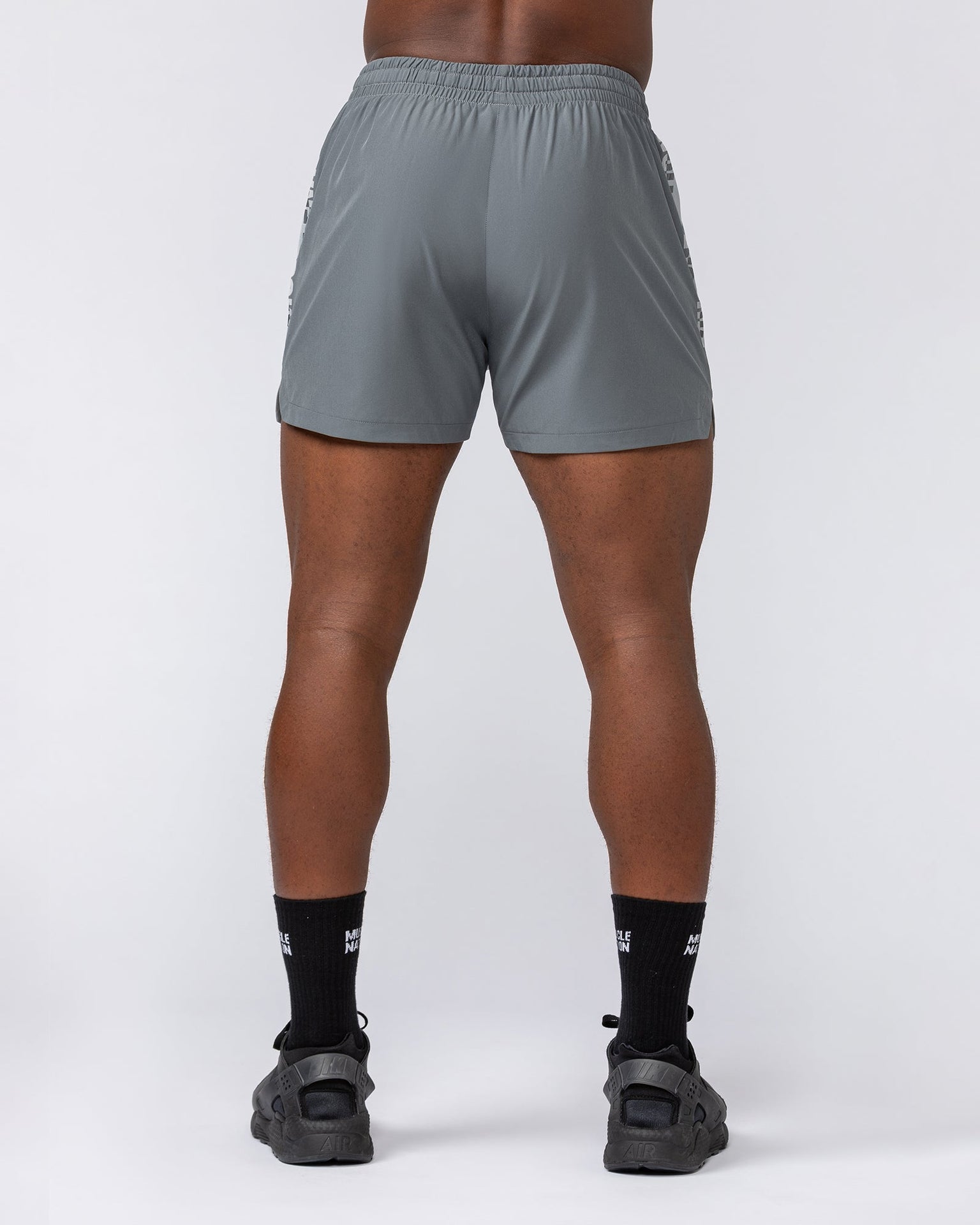 Stride 3.5" Shorts - Jet Grey / Tornado-Shorts-S-042515JGRYTNDO-S-MNAPPRL41922-5-Muscle Nation