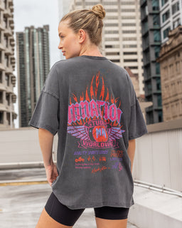 Surge Oversized Vintage Tee - Washed Black-T-Shirts-XXS-032627WSHBLK-XXS-MNAPPRL49314-1-Muscle Nation