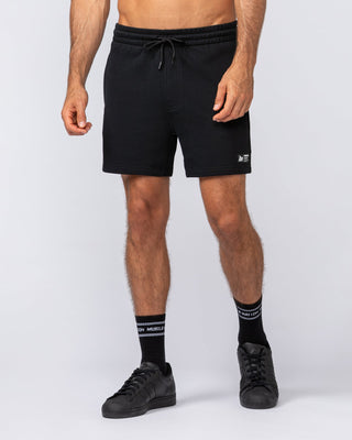 Sweat 5" Shorts - Black-Shorts-S-032444BLK-S-MNAPPRL30634-1-Muscle Nation