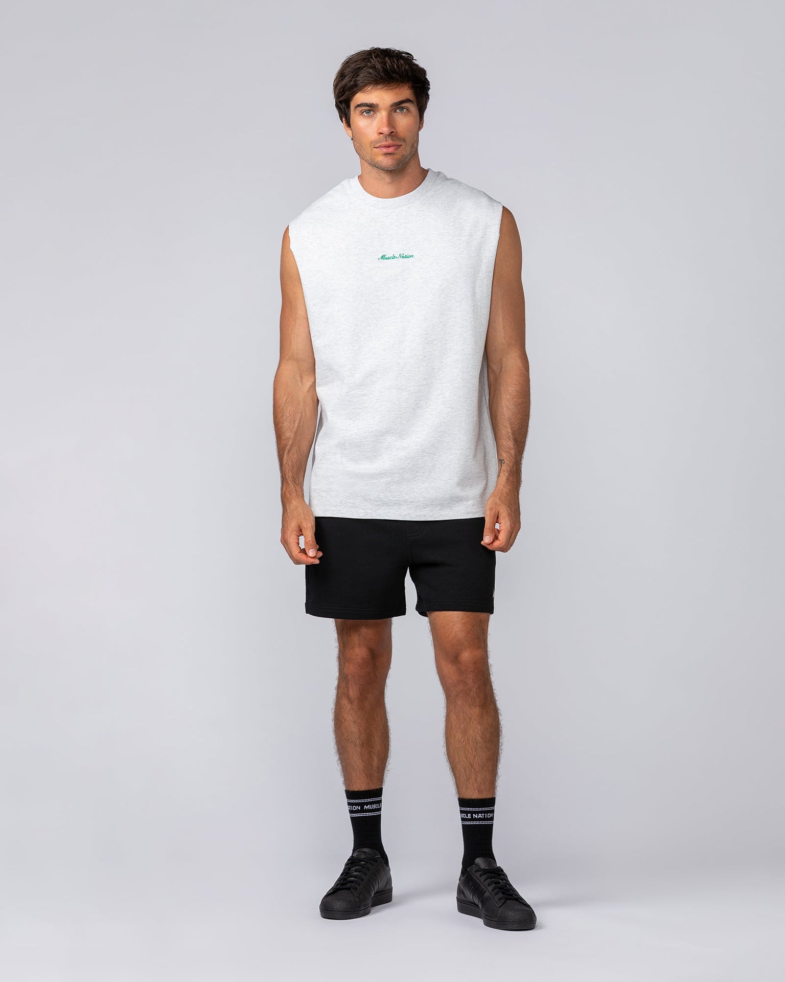 Sweat 5" Shorts - Black-Shorts-S-032444BLK-S-MNAPPRL30634-6-Muscle Nation