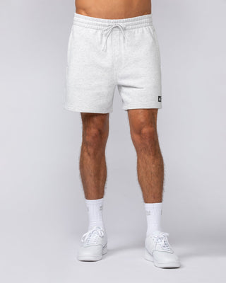 Sweat 5" Shorts - Snow Grey Marl-Shorts-S-042507SNGRYMR-S-MNAPPRL41950-2-Muscle Nation