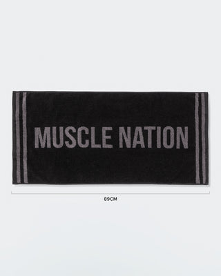 Sweat Towel - Black / Tornado-Accessories-ACC1125194BLKTRNDO-MNAPPRL47956-1-Muscle Nation