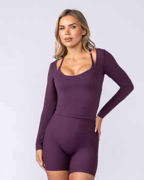 Tempo Long Sleeve Top - Cranberry