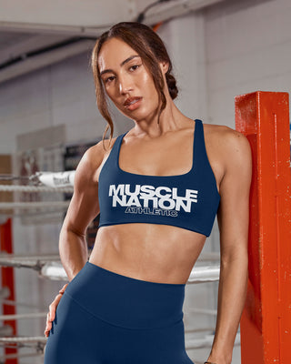 Traction Bra - Navy-Sports Bras-XXS-1125105NAVY-XXS-MNAPPRL46655-1-Muscle Nation