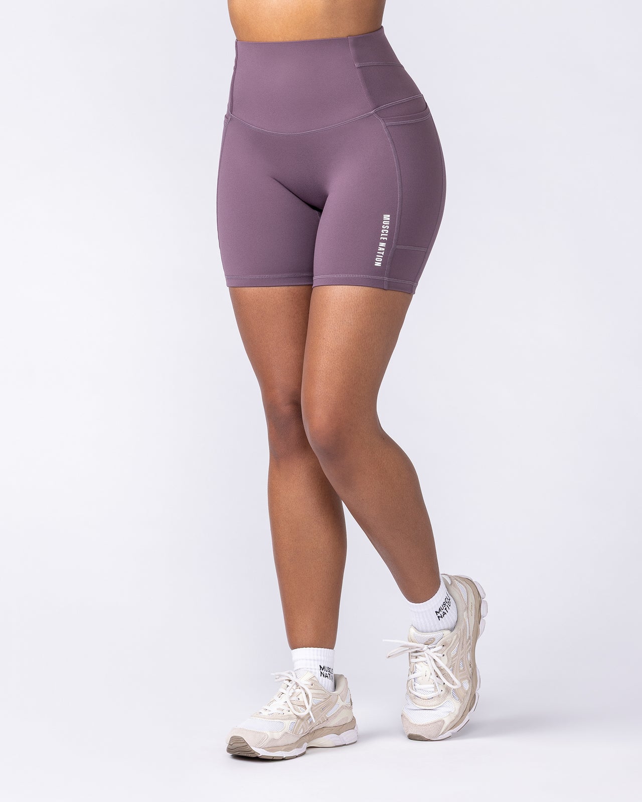 Unrivalled Everyday Pocket Bike Shorts - Dark Thistle