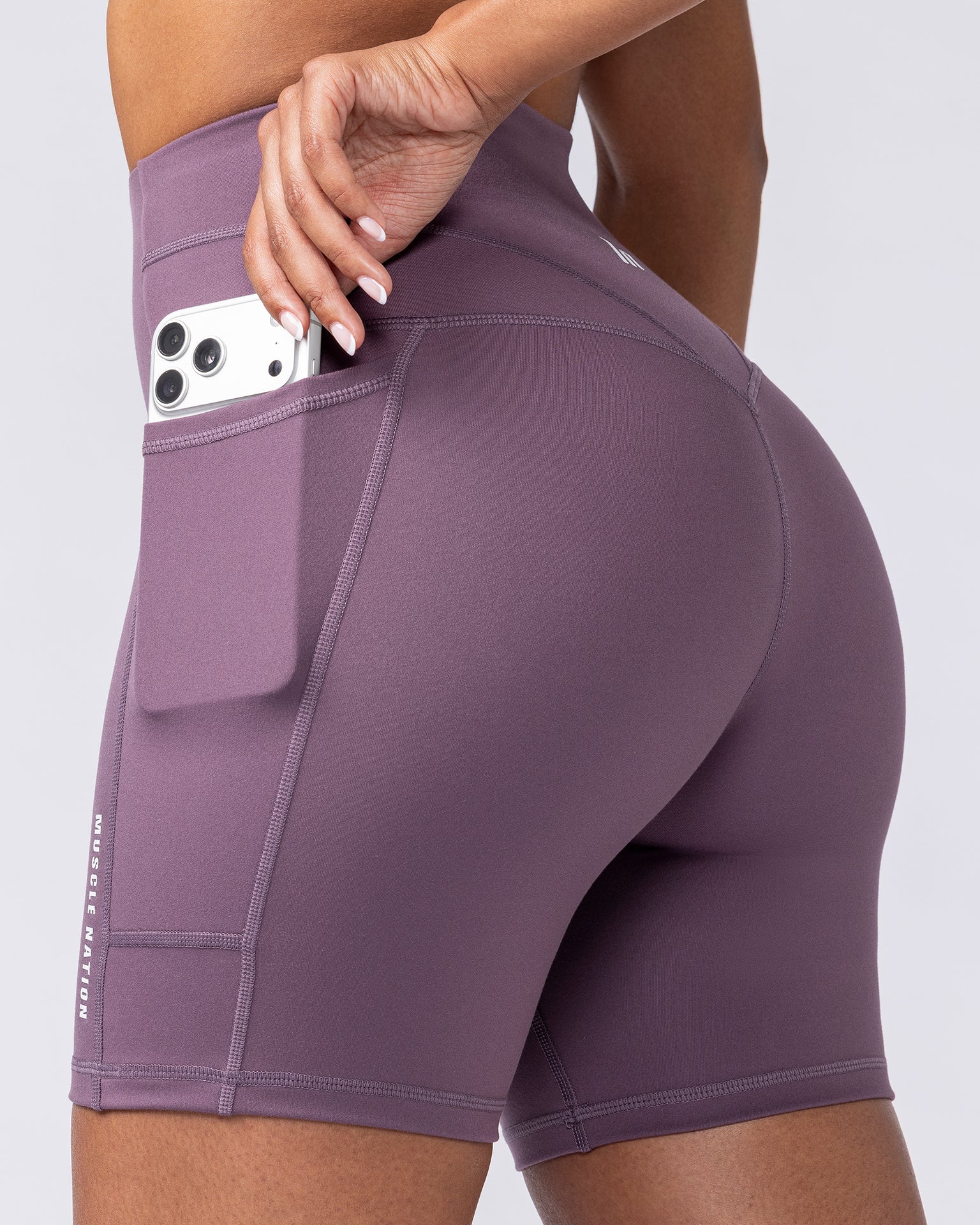 Unrivalled Everyday Pocket Bike Shorts - Dark Thistle