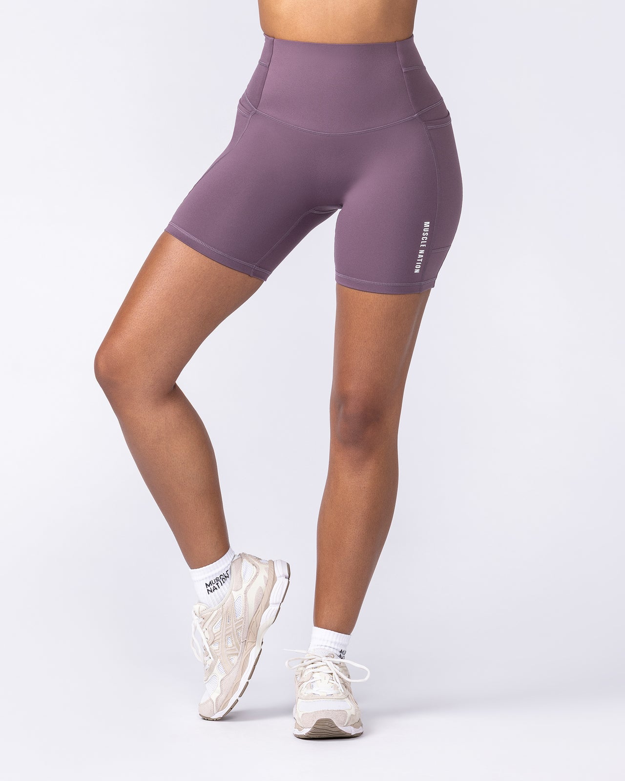 Unrivalled Everyday Pocket Bike Shorts - Dark Thistle