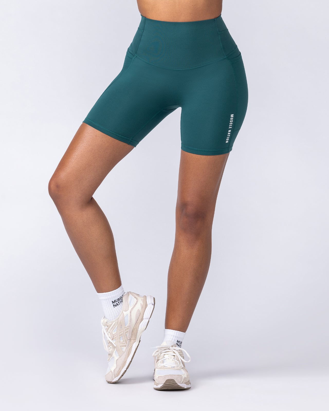 Unrivalled Everyday Pocket Bike Shorts - Hunter Green