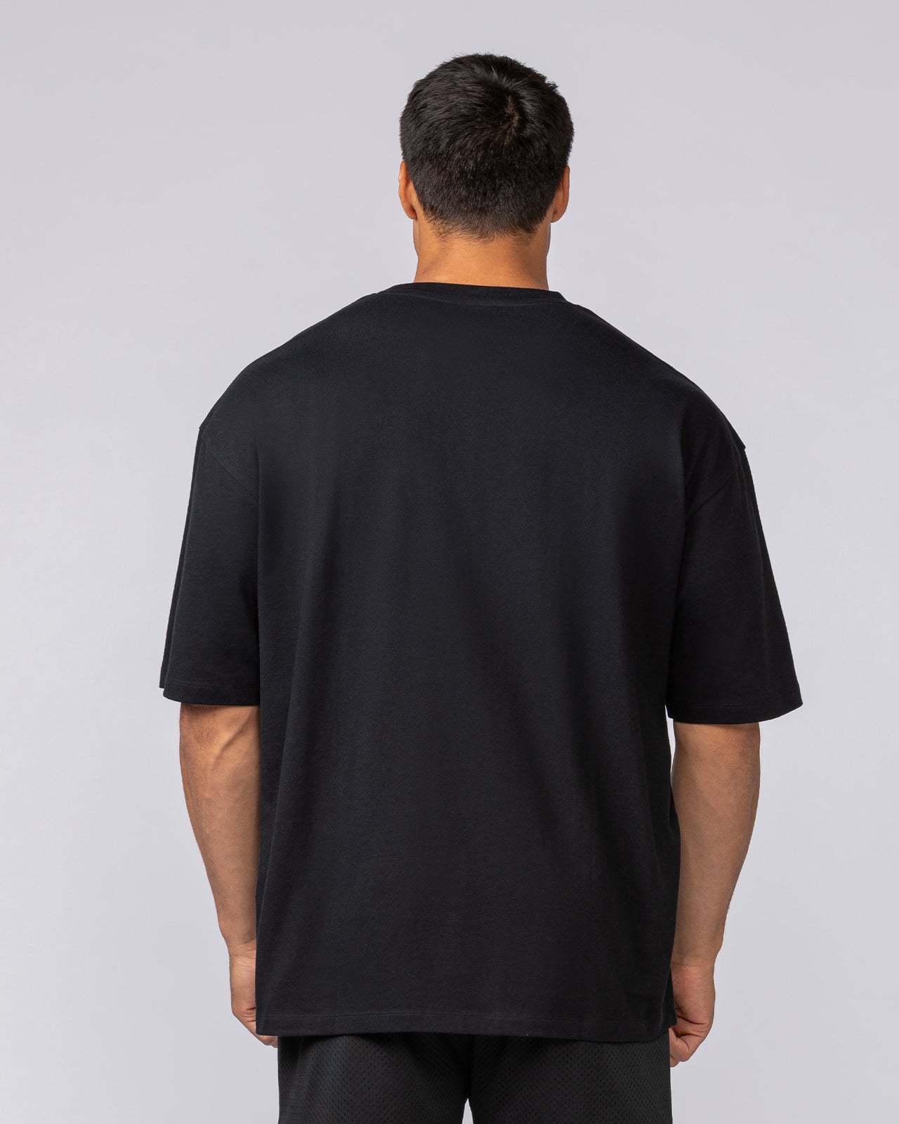 Varsity Training Oversized Tee - Black-T-Shirts-XS-072502BLK-XS-MNAPPRL44011-4-Muscle Nation