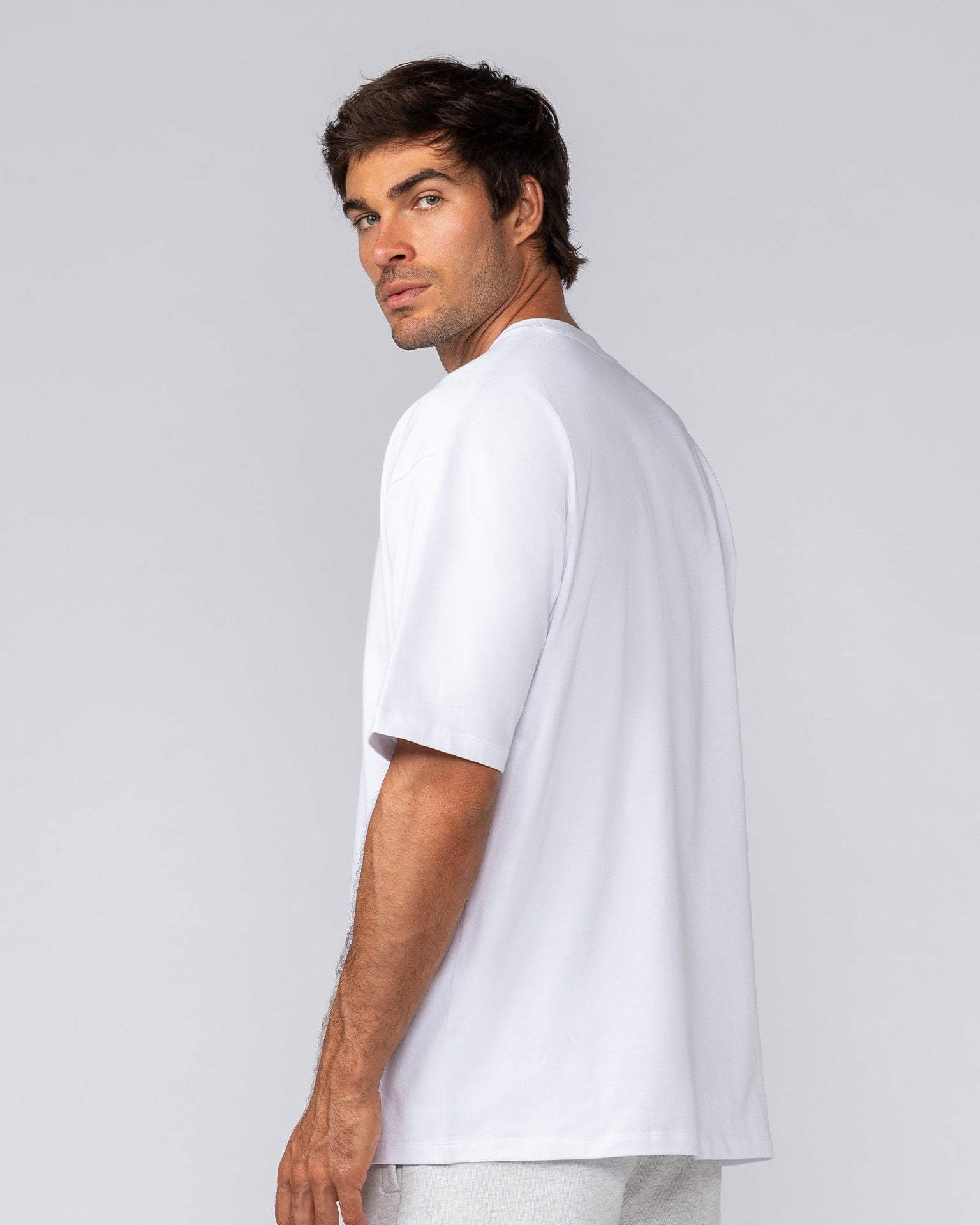 Weekender Oversized Tee - White-T-Shirts-XS-042505WHT-XS-MNAPPRL43314-3-Muscle Nation