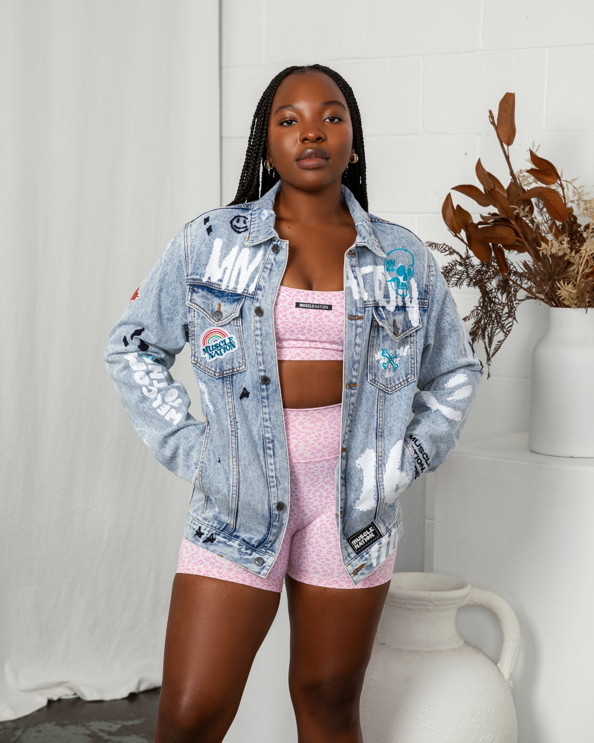 welcome to the club unisex limited edition denim jacket 0