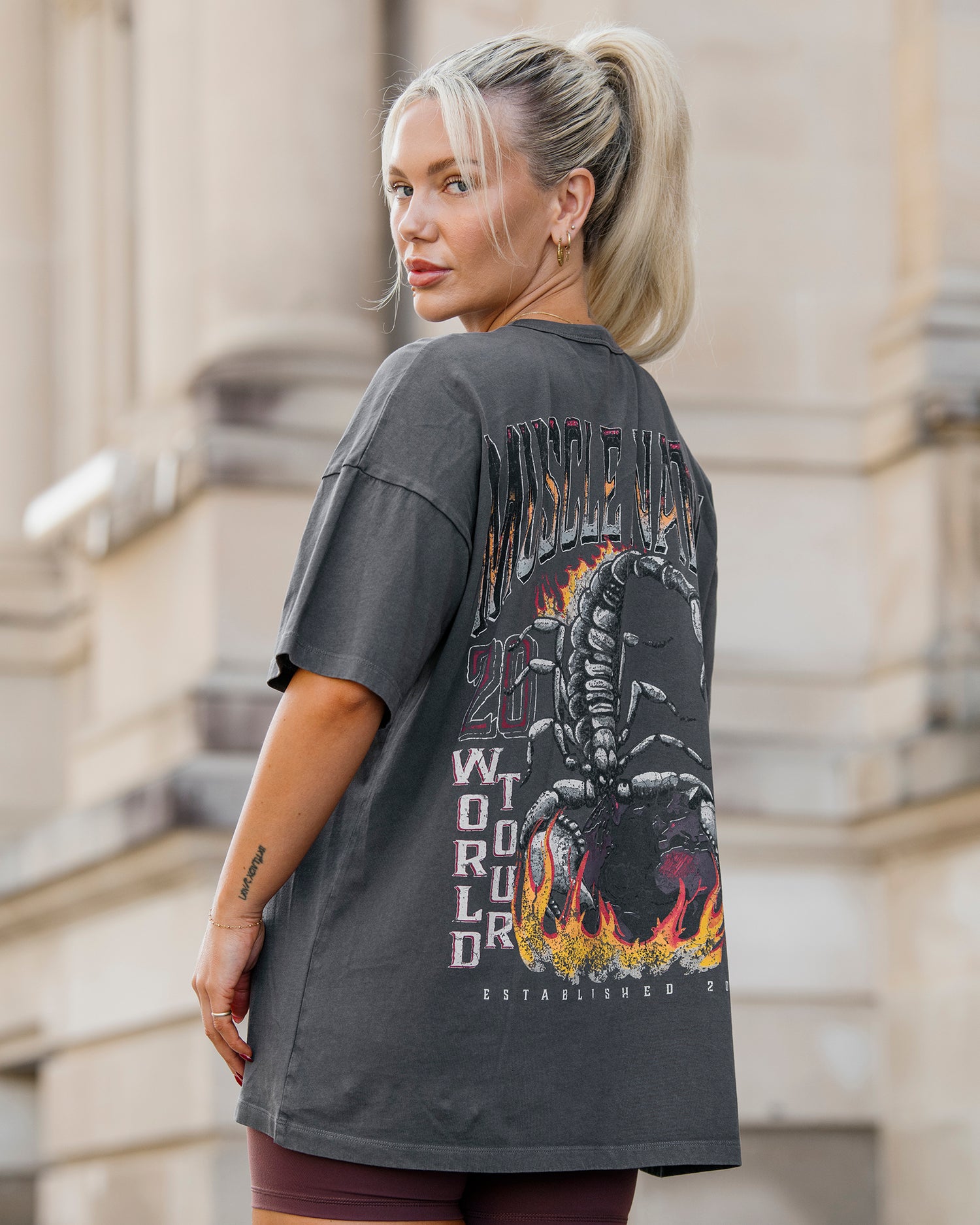 World Tour Oversized Vintage Tee - Washed Tornado-T-Shirts-XXS-1125230WSHTORN-XXS-MNAPPRL46813-1-Muscle Nation