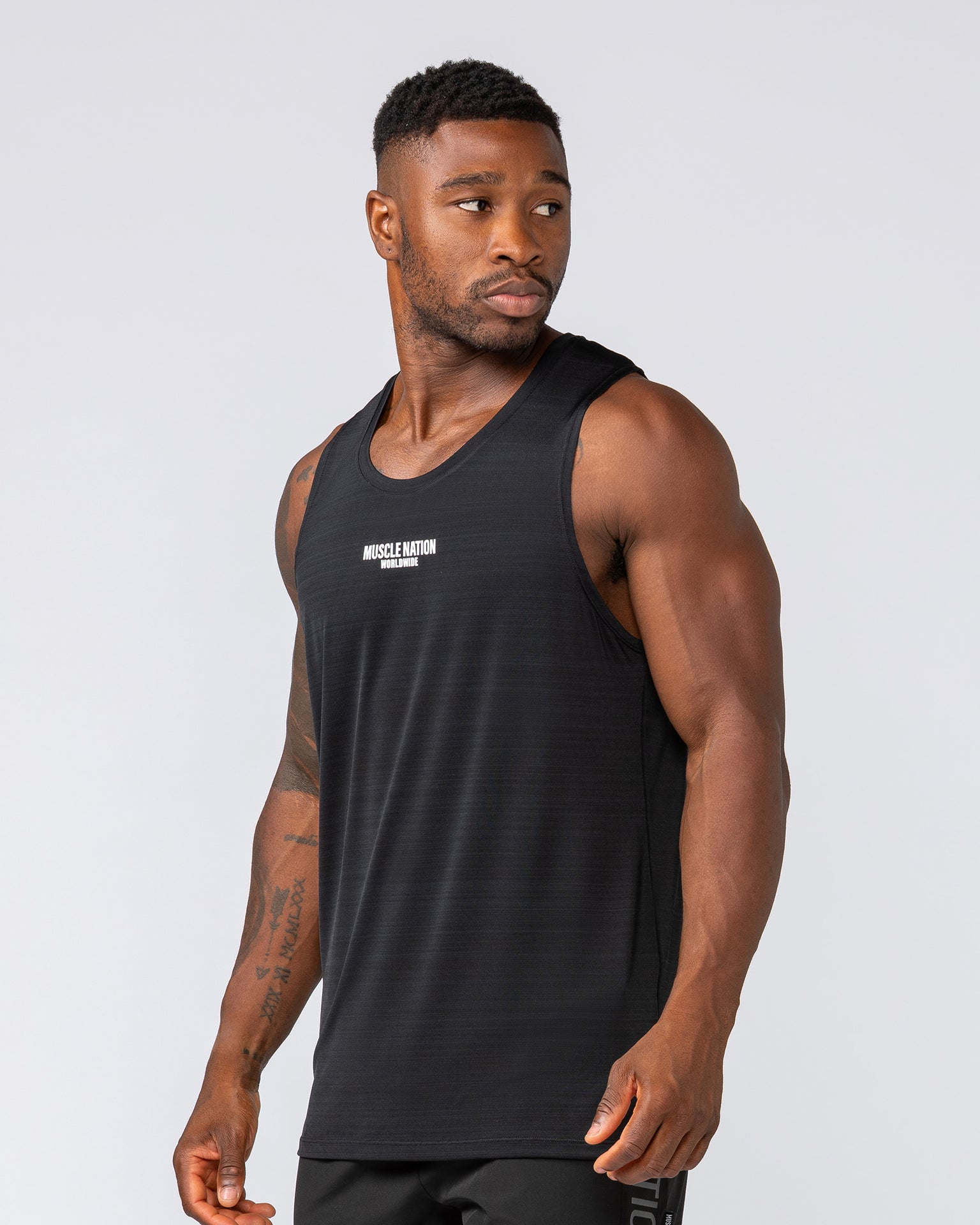 Worldwide Active Tank - Black-Singlets & Tanks-S-022436BLK-S-MNAPPRL29684-3-Muscle Nation