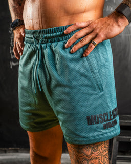 Worldwide Lay Up 3.5" Shorts Shark - Muscle Nation men's gym shorts
