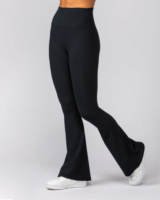 Zero Rise Everyday Flare Leggings - Black-Leggings-XXS-022525BLK-XXS-MNAPPRL41464-2-Muscle Nation