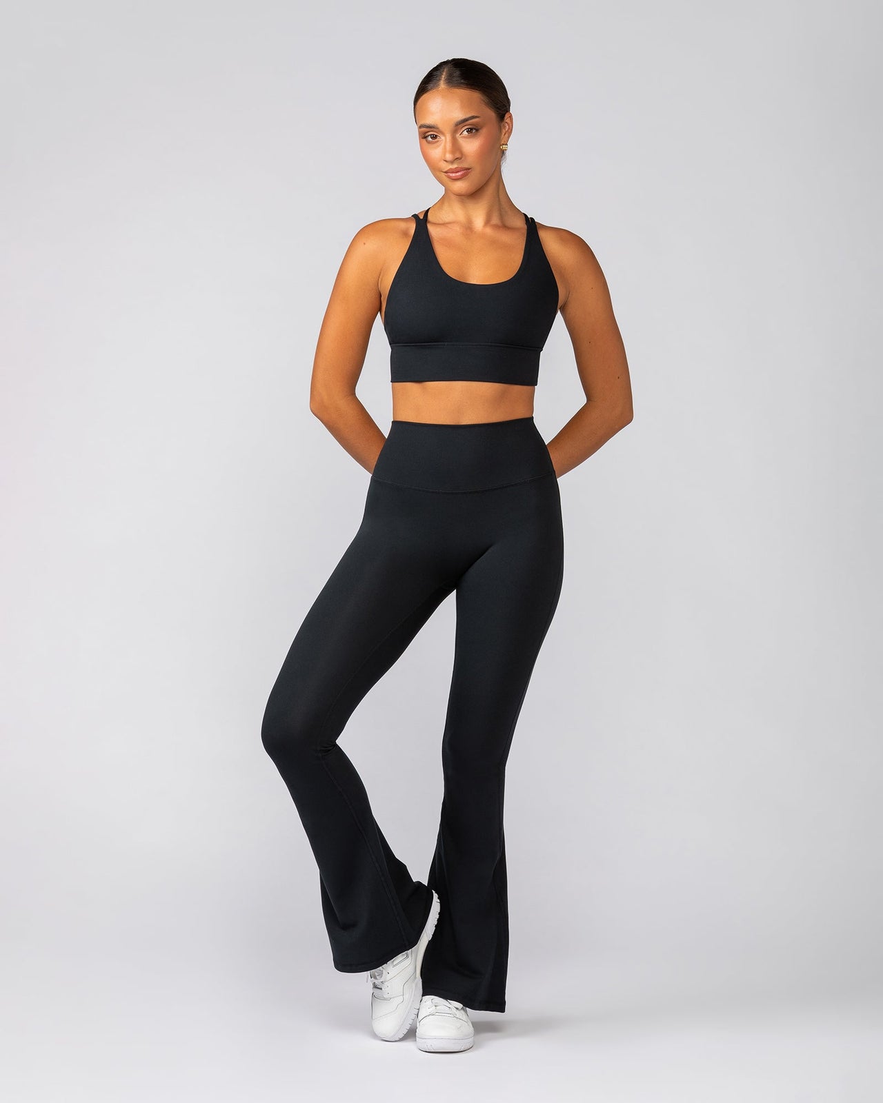 Zero Rise Everyday Flare Leggings - Black-Leggings-XXS-022525BLK-XXS-MNAPPRL41464-6-Muscle Nation