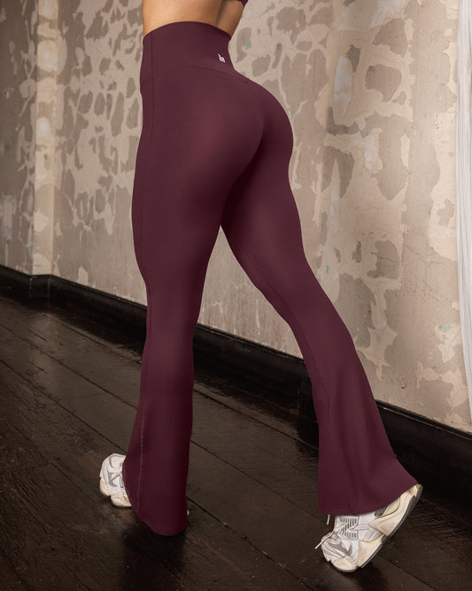 Zero Rise Everyday Flare Leggings - Fig-Leggings-XXS-022525FIG-XXS-MNAPPRL41455-1-Muscle Nation