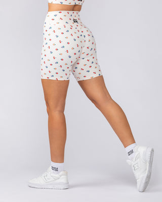 Zero Rise Rib Bike Shorts - Smoothie Print-Shorts-XXS-052503SMP-XXS-MNAPPRL42592-1-Muscle Nation