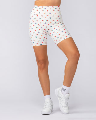 Zero Rise Rib Bike Shorts - Smoothie Print-Shorts-XXS-052503SMP-XXS-MNAPPRL42592-2-Muscle Nation