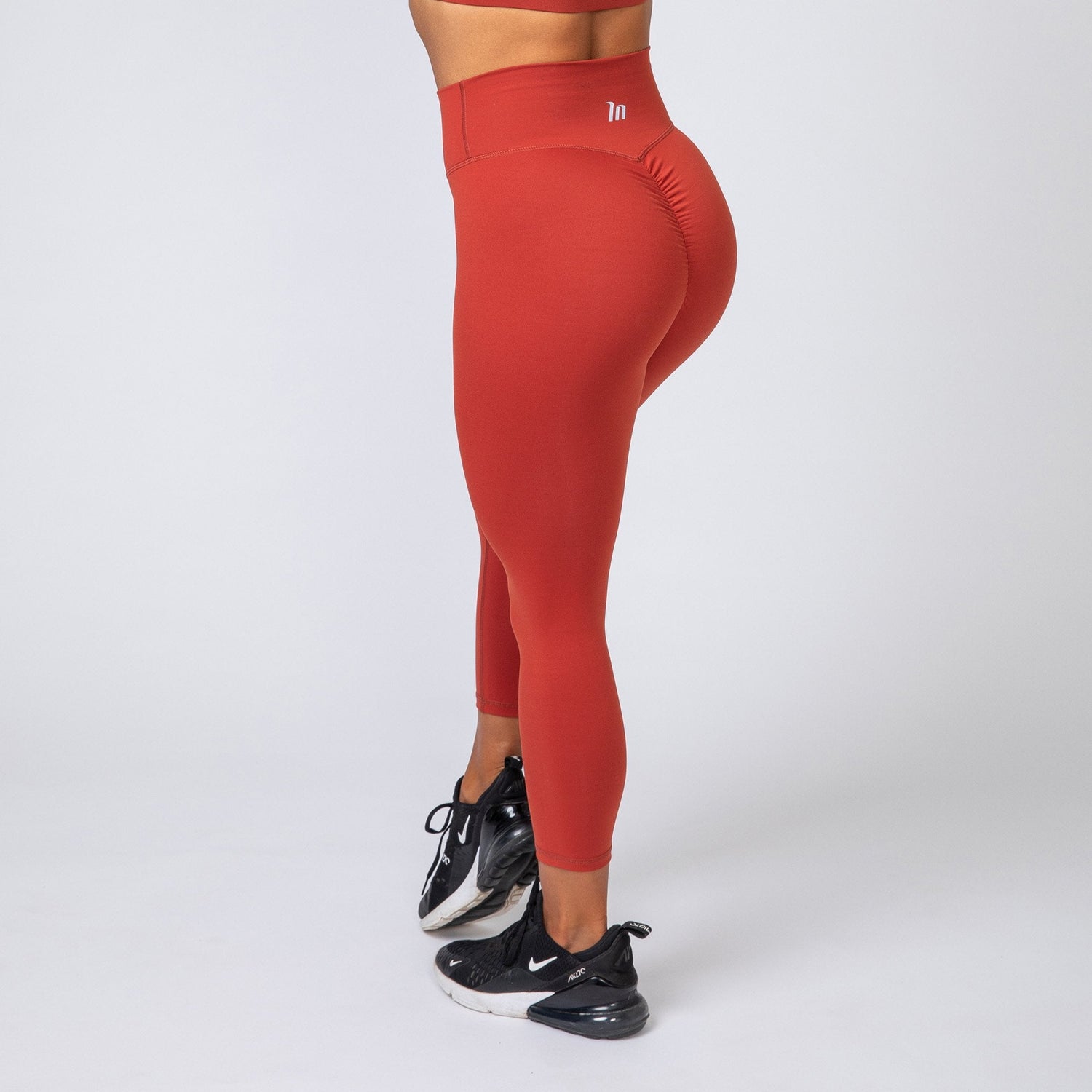 Ribbed High Waisted Seamless Scrunch Bum Leggings in Mustard with Neon –  hxmefitness