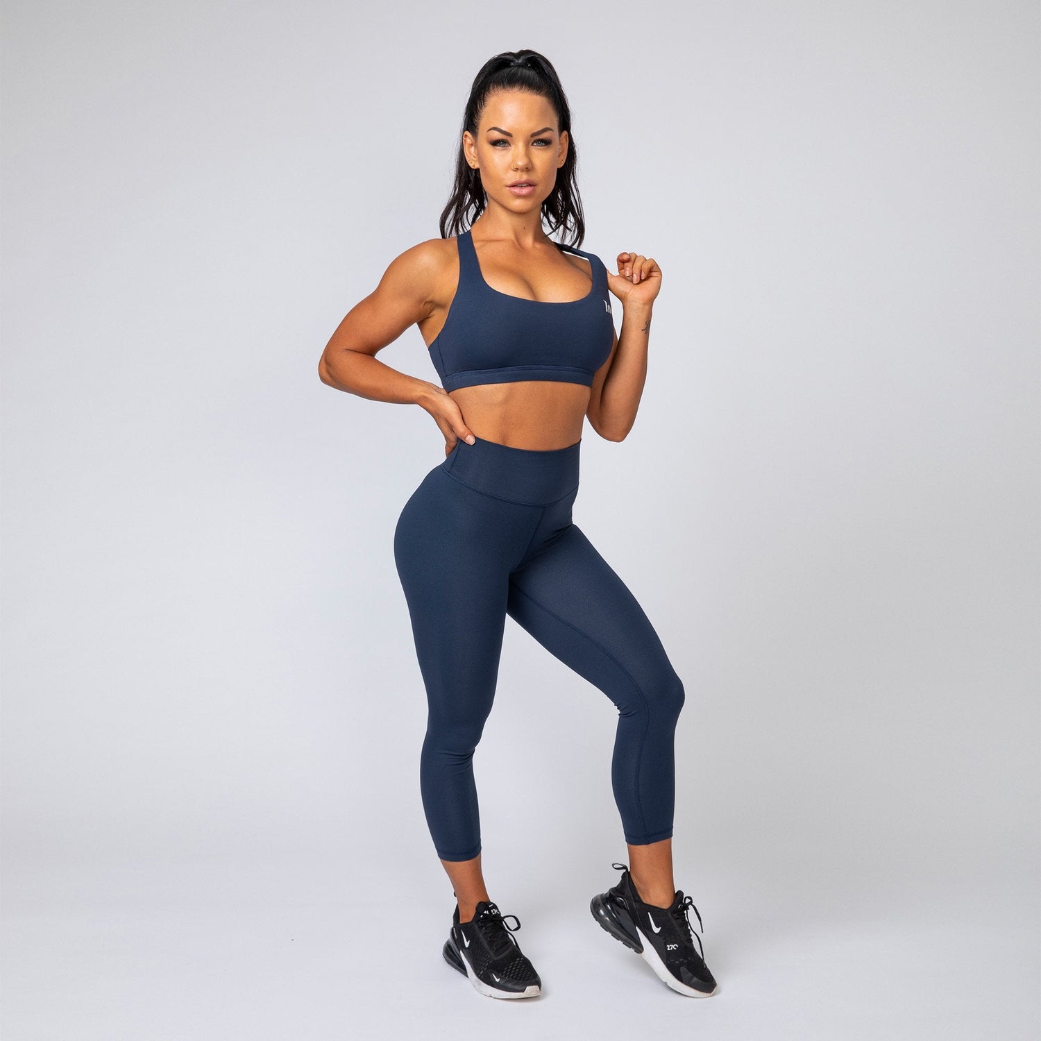 Signature Scrunch 7/8 Leggings - Navy - Muscle Nation