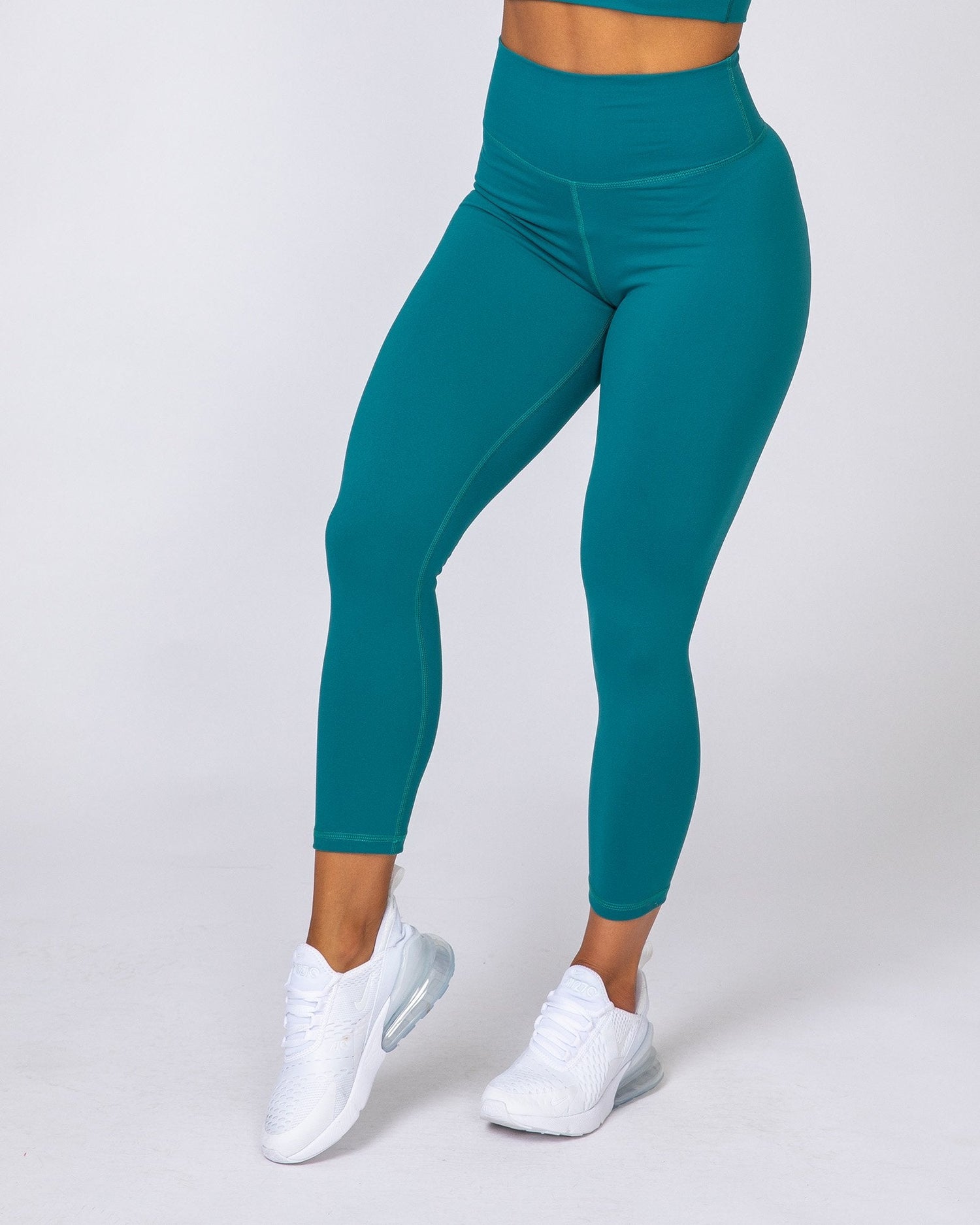 Signature Scrunch 7/8 Leggings - Teal - Muscle Nation