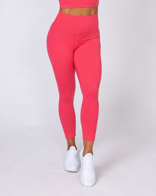 Signature Scrunch 7/8 Leggings - Watermelon-Leggings-XXS-MNAPPRL7742-MNAPPRL7742-2-Muscle Nation