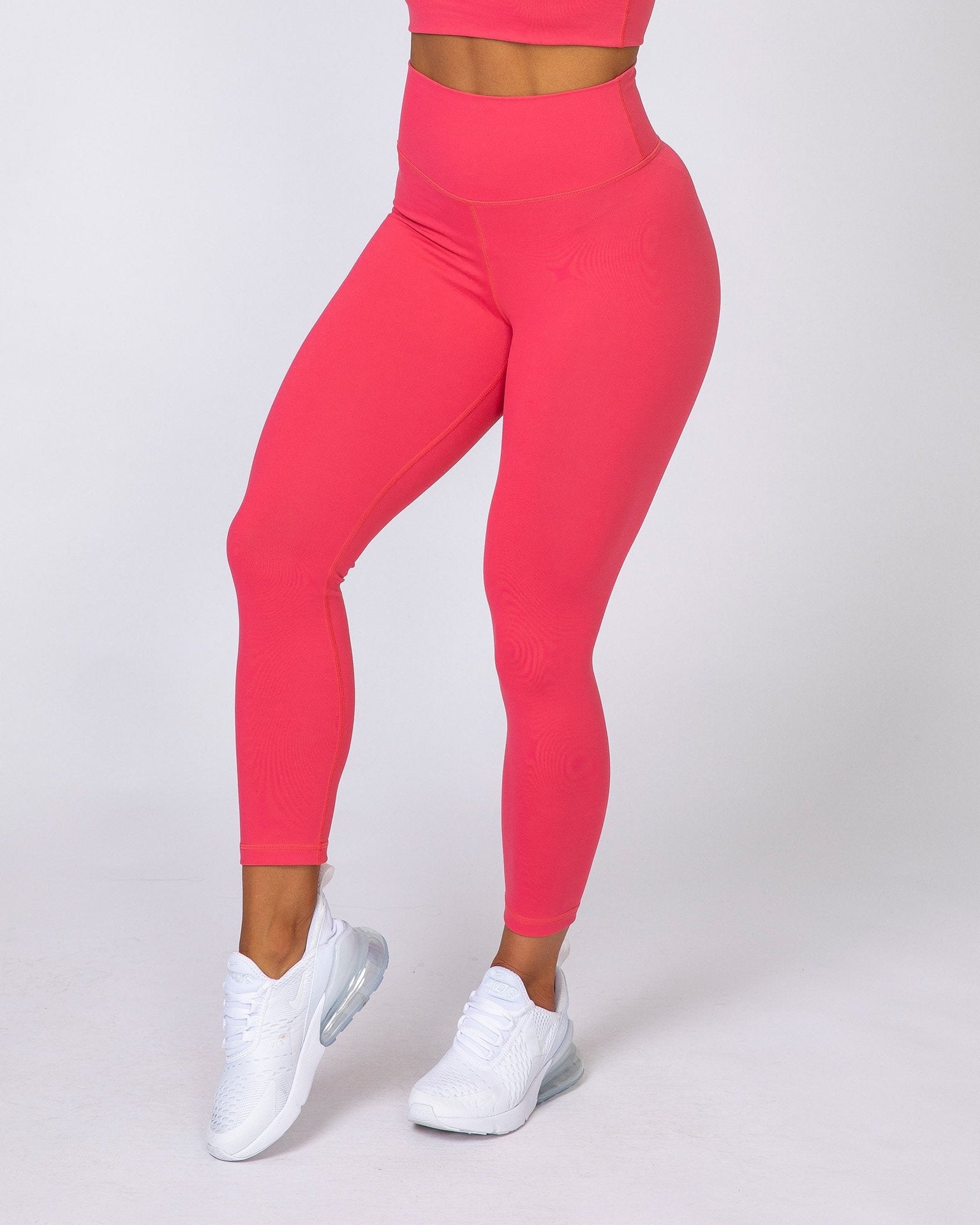 Signature Scrunch Ankle Length Leggings - Neon Grape