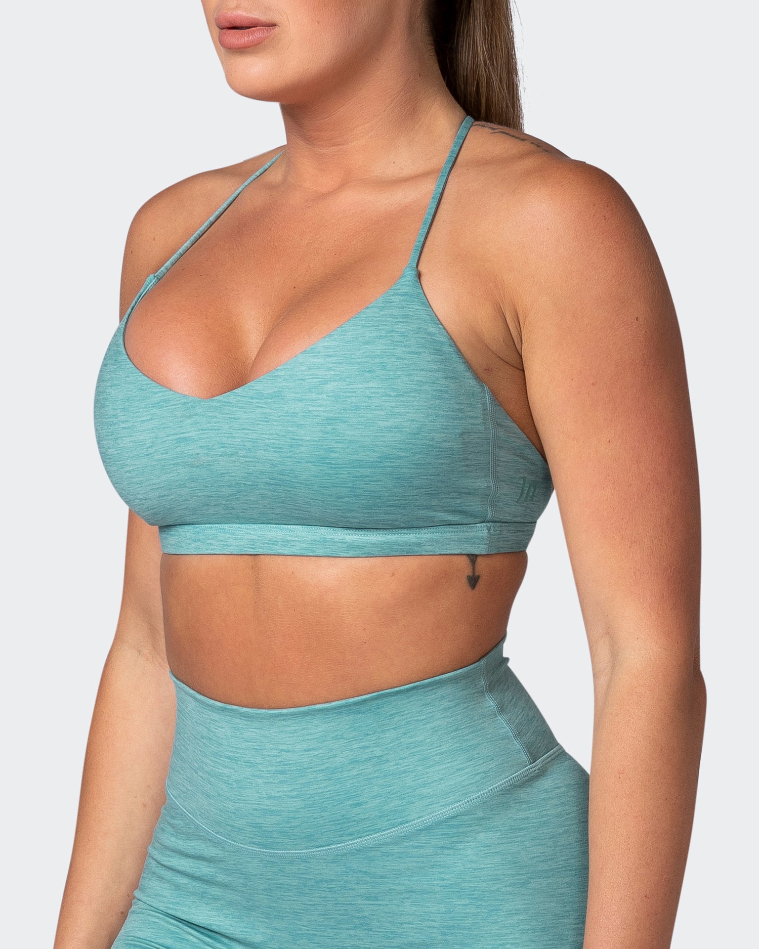 Sun Kissed Bralette - Dusty Jade Marl-Bralettes-XS-112215DUSJDMAR-XS-MNAPPRL18937-3-Muscle Nation