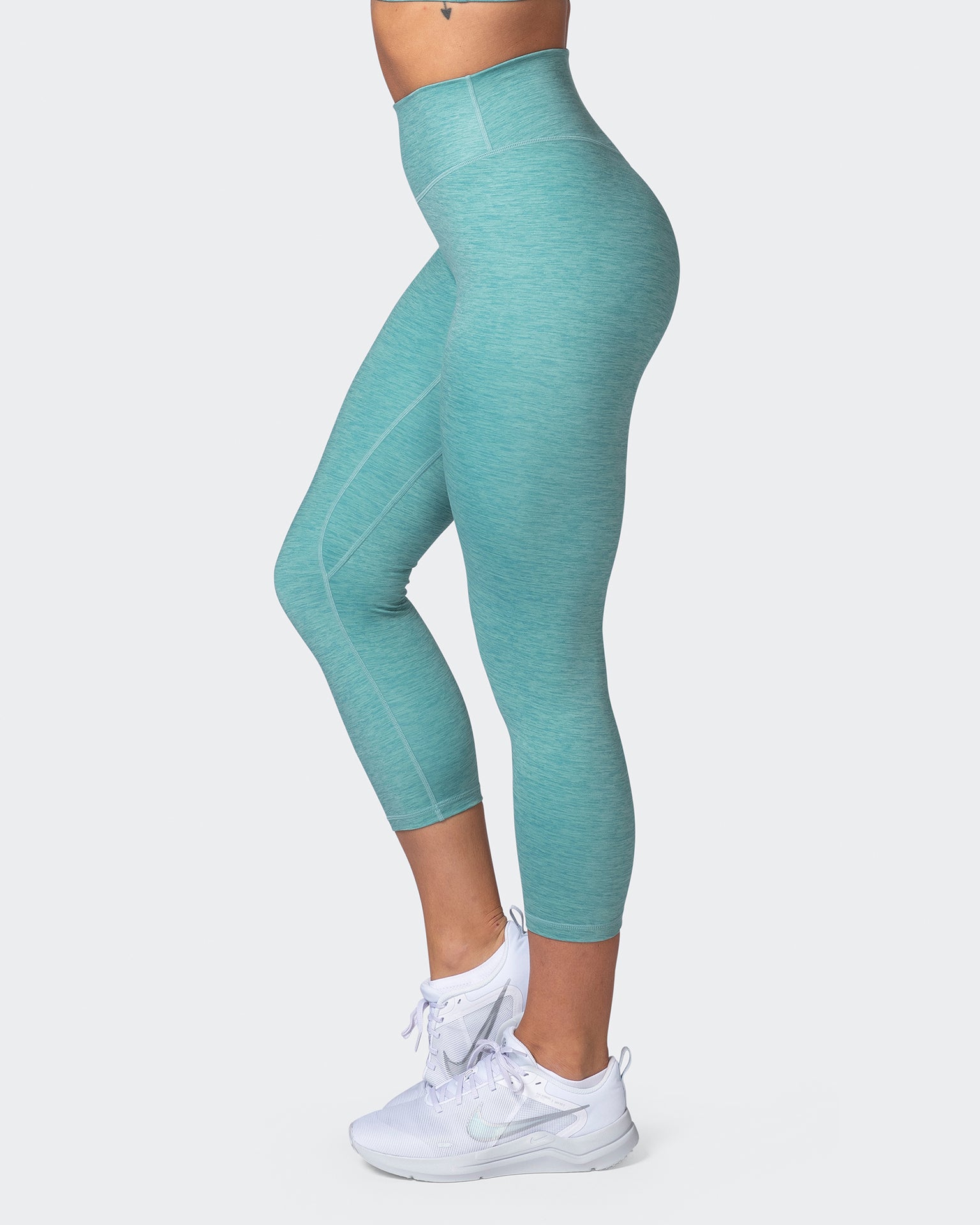 Zero Rise Everyday 7/8 Leggings - Dusty Jade Marl-Leggings-XXS-112228DUSJDMAR-XXS-MNAPPRL19279-4-Muscle Nation