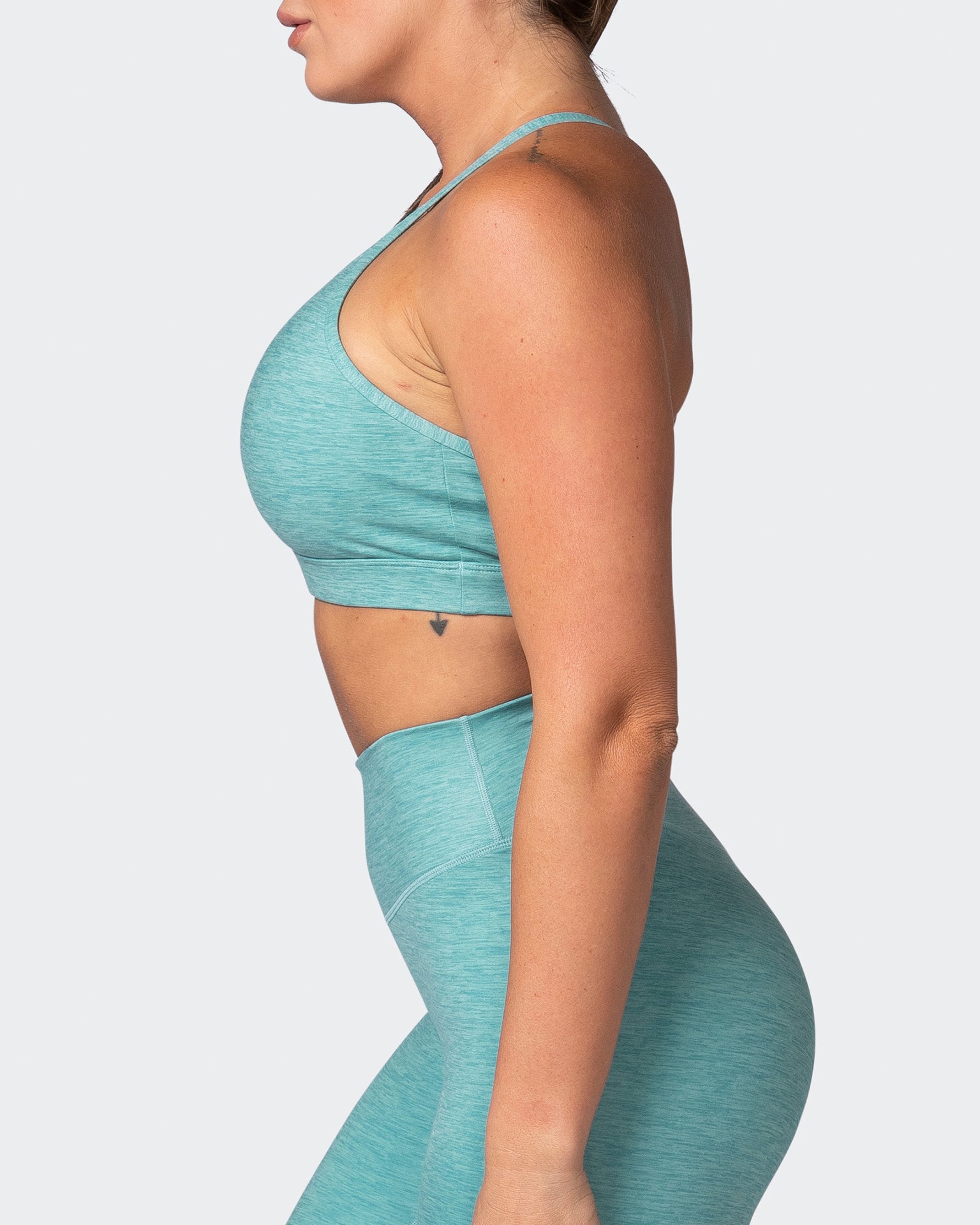 Aim High Bra - Dusty Jade Marl-Sports Bras-XS-112217DUSJDMAR-XS-MNAPPRL19003-4-Muscle Nation